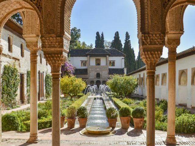 Experience the moorish architecture of Alhambra palace complex in Granada Spain